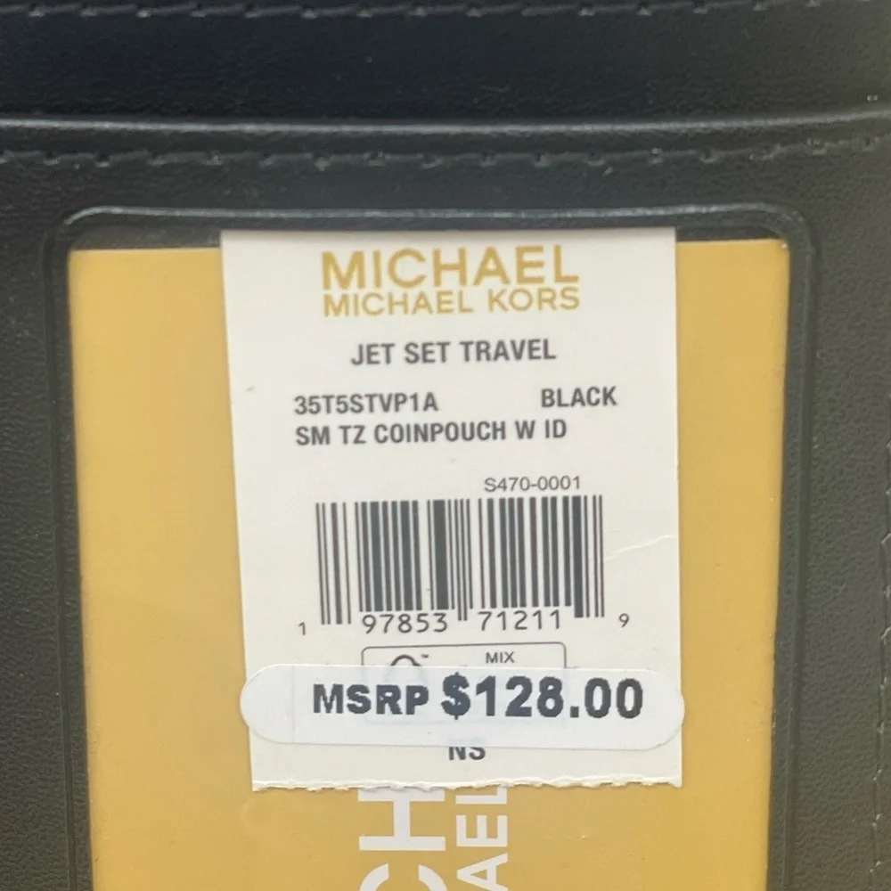 Michael Kors Quilted Coinpouch Small Wallet Black
